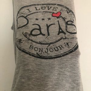 Forever 21~I Love Paris BONJOUR Blouse, Super Soft